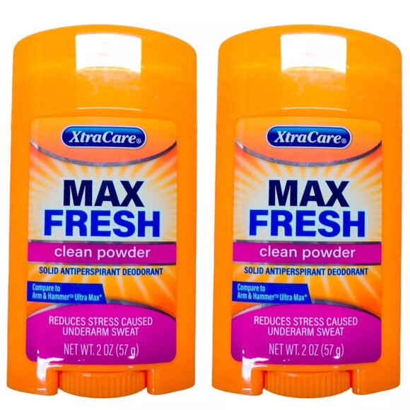 Extra Care Antiperspirant Deodorant Max Fresh Clean Powder 2.0 oz (Set of 2) - Picture 1 of 2